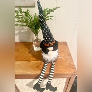 Black and White Striped Gnome Decor